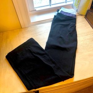 Lululemon yoga pants - mulitcolor/black reversible